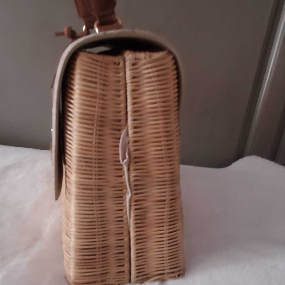Bellucci Large Straw Bag. View 6